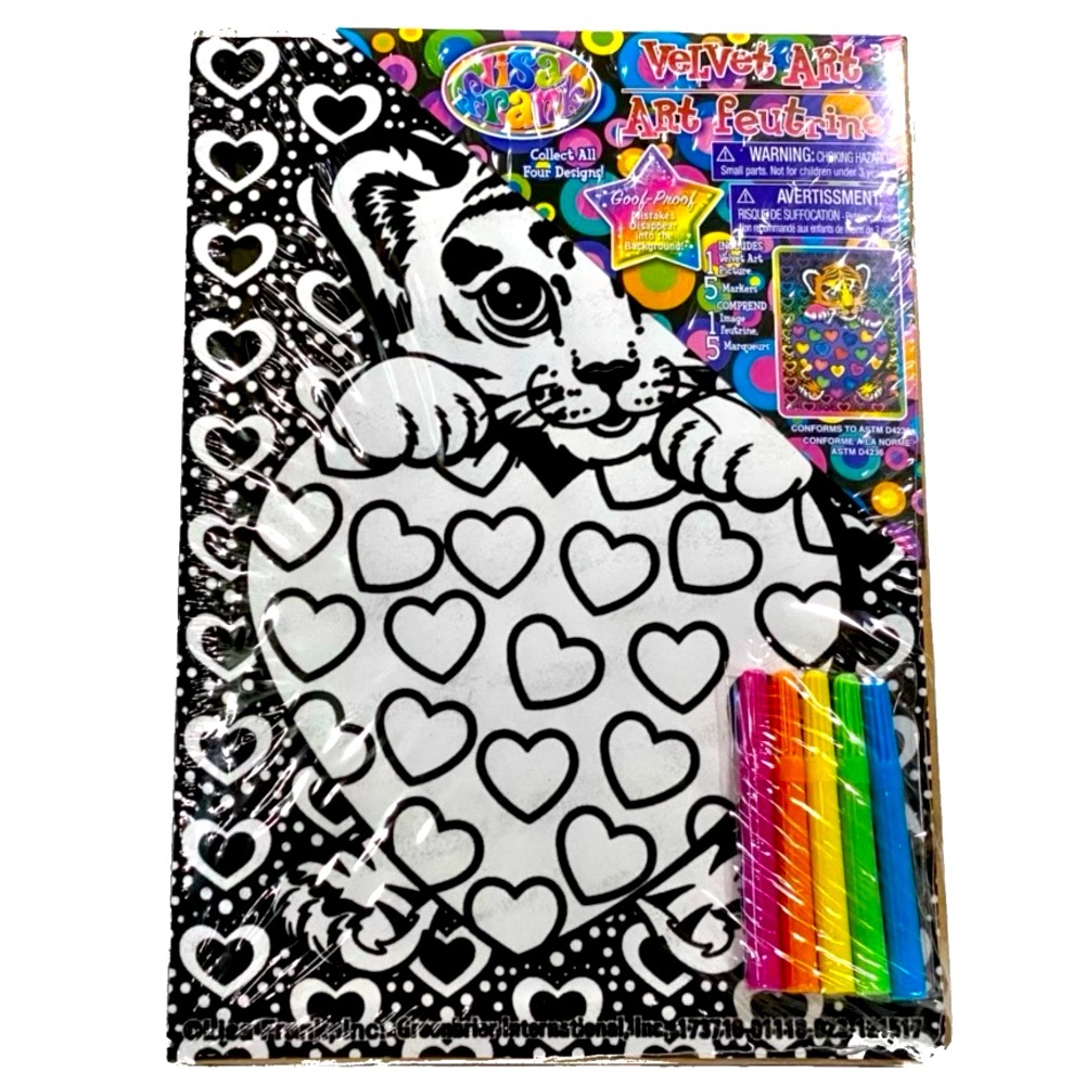 🚫SOLD 🚫 Vintage Lisa Frank Velvet Coloring Poster